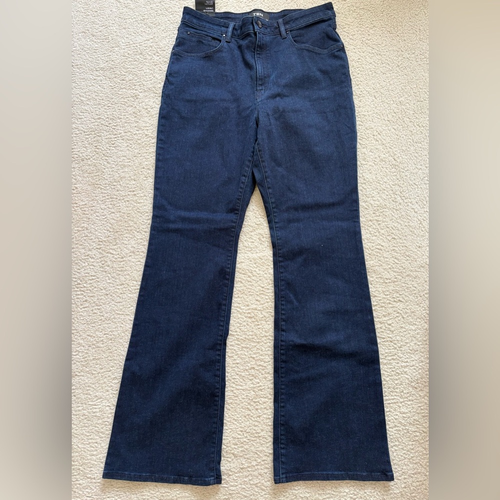 Aritzia Ten high rise dark flare full Motive Jean sz 31 tall western cowgirl